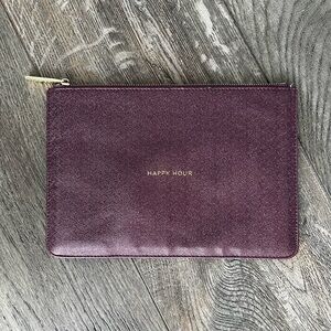 KATIE LOXTON LONDON Purple Sparkle Clutch Pouch "Happy Hour"